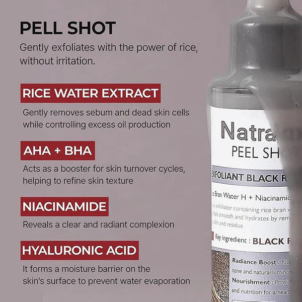 Natravor™ Peel Shot Glow Rice AmpouleDuo -Serums for Brightening, Exfoliating, andMoisturizing-Suitable for All Skin Types