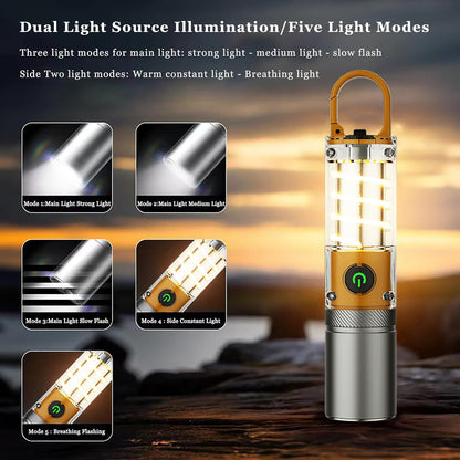 🔦 2-in-1 Multifunctional Camping Flashlight & Lantern