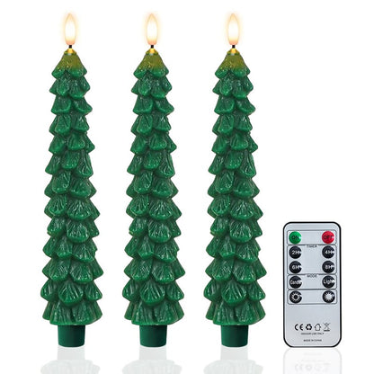🔥 Early Christmas Sale 49% OFF 🌲Christmas Tree Flameless Taper Candle Lights with Remote Control