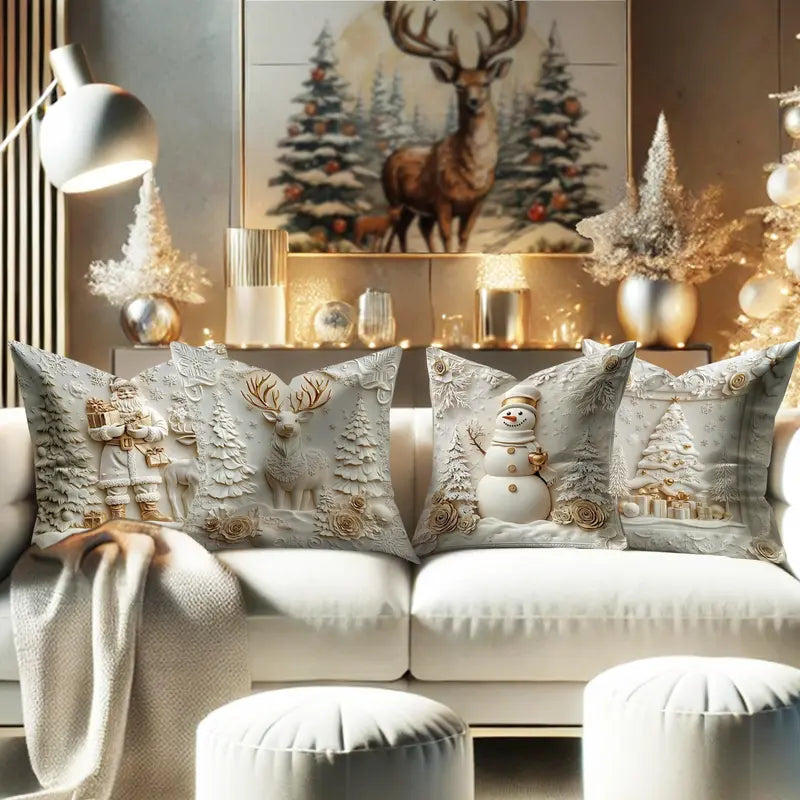 Christmas Themed Cushion Cover