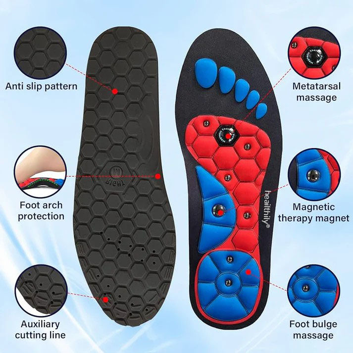 Heailthily® Magnetic Massage Insoles – Relieve Foot Pain & Improve Circulation Naturally