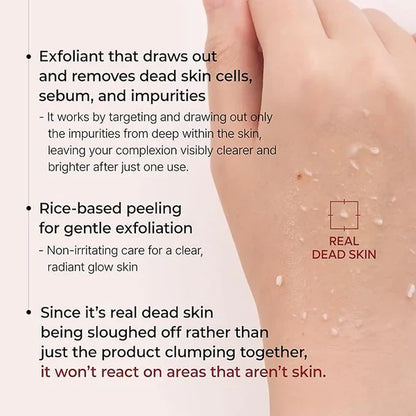 Natravor™ Peel Shot Glow Rice AmpouleDuo -Serums for Brightening, Exfoliating, andMoisturizing-Suitable for All Skin Types