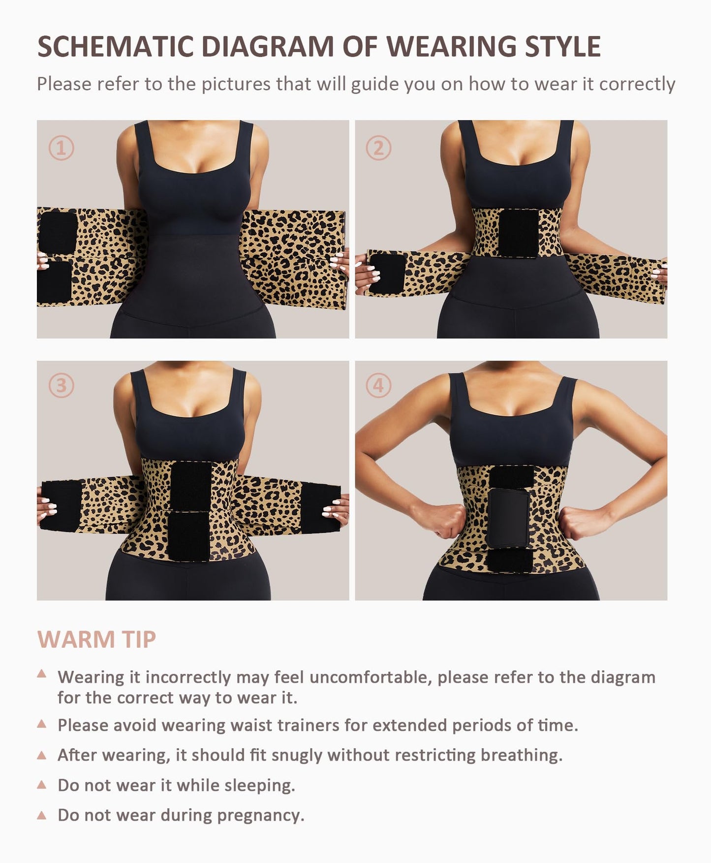 Triple-Wrap Waist Trainer Belt for Tummy Control