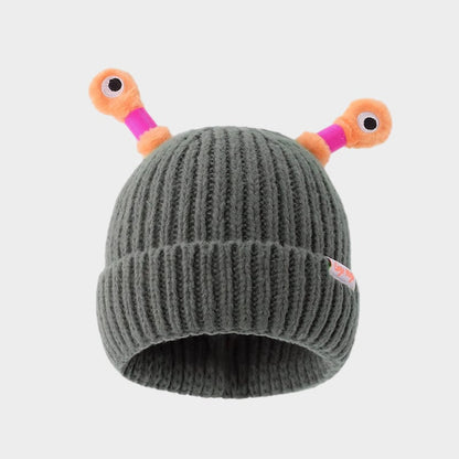 🔥2025 HOT SALE ✨️Winter Parent-Child Cute Glowing Little Monster Knit Hat