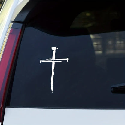 🔥✝️Adjustable Jesus 3 Nail Cross Hat🎁With Free 4" Decal