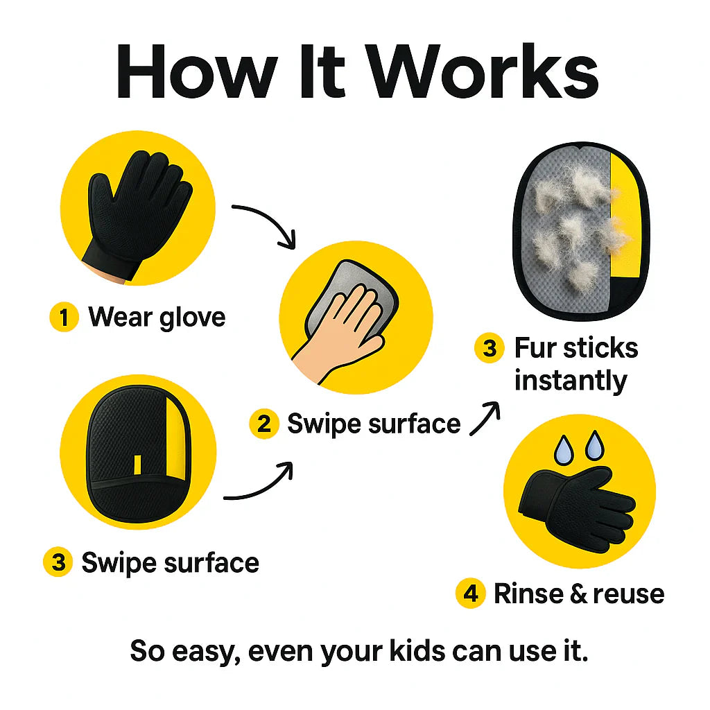 FurSweep™ –2025 Pet Hair Remover Glove