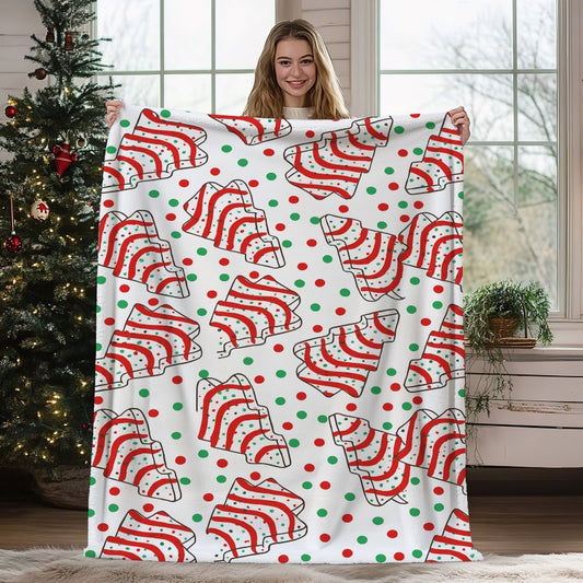 🎄Cozy Christmas Holiday Tree Pattern Blanket