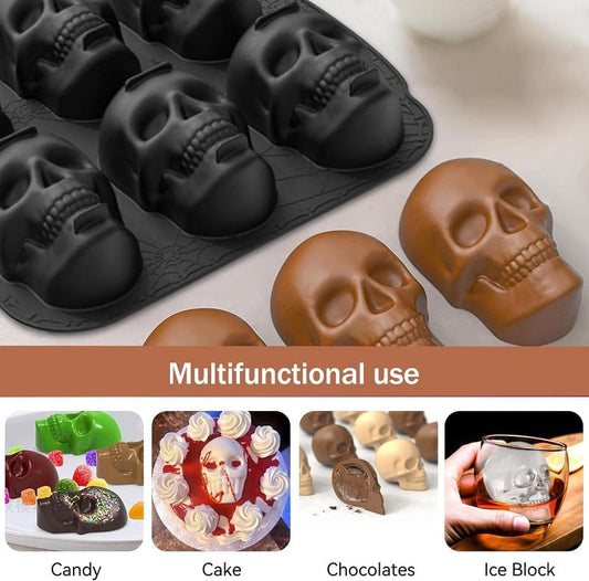 💀Halloween Hot Sale🔥-Haunted Skull Cakelet Pan