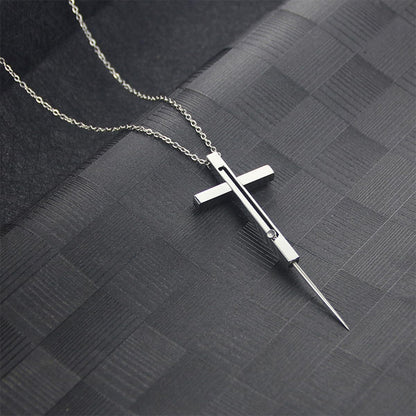 Metal Self Defense Necklace Needle Knife