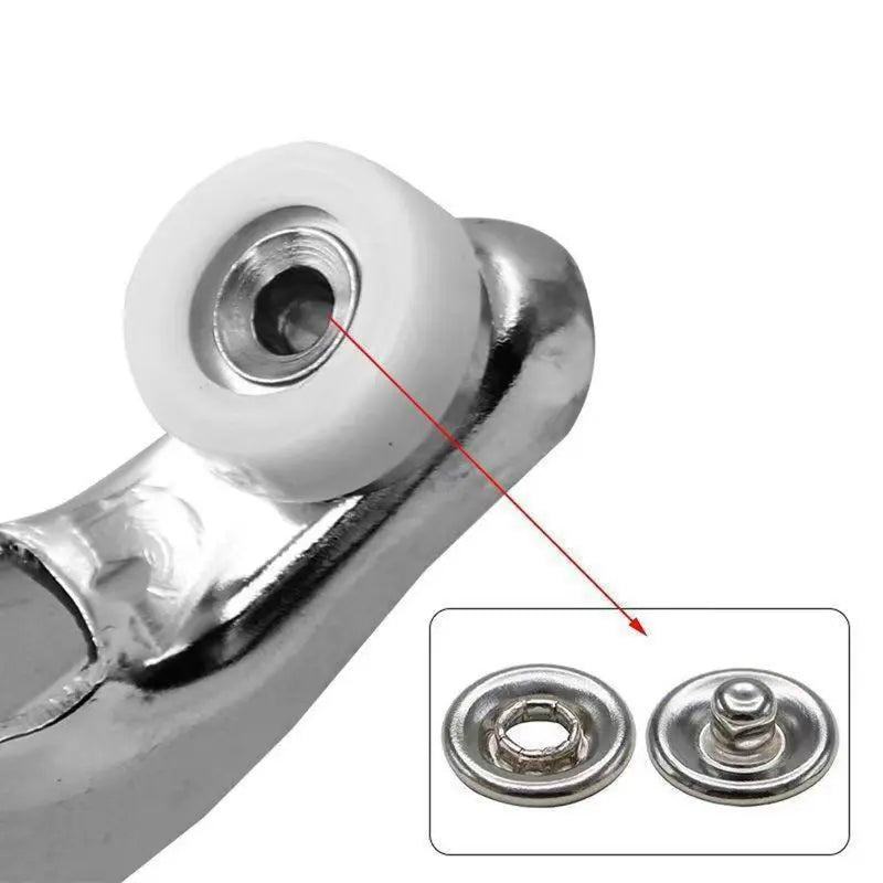 100 Sets Metal Snap Buttons with Fastener Pliers Tool Ki