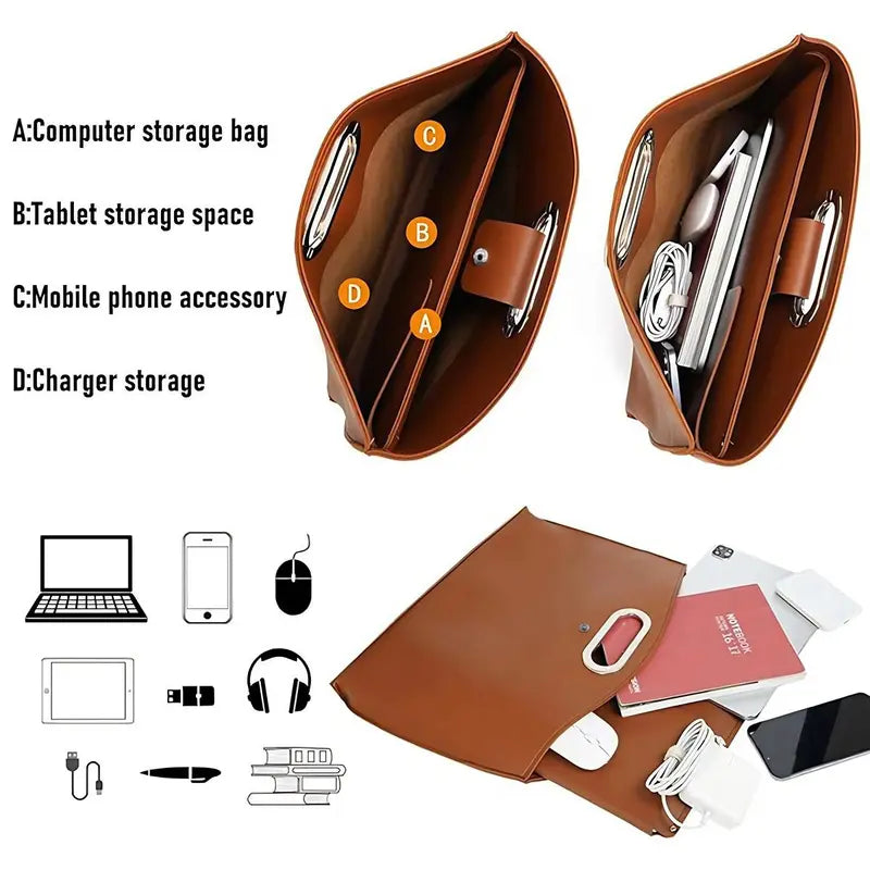 2PCS Laptop Bag for Women Handbag