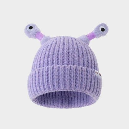 🔥2025 HOT SALE ✨️Winter Parent-Child Cute Glowing Little Monster Knit Hat