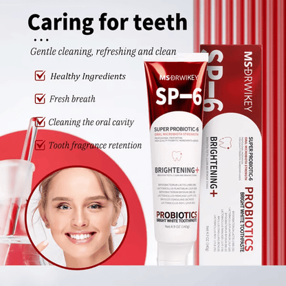 🔥Super Probiotic-6 Toothpaste with 6 Probiotics oalance Oral microbiota strength