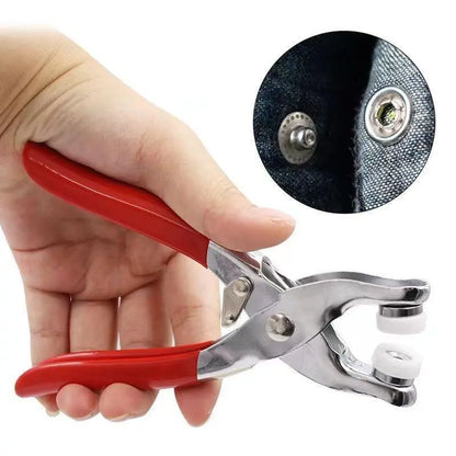 100 Sets Metal Snap Buttons with Fastener Pliers Tool Ki