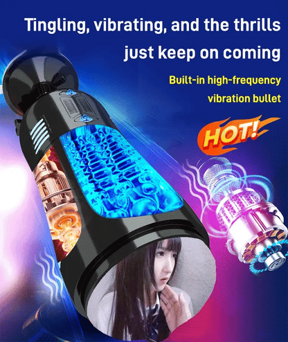 【Discreet Delivery】-Sucking,Vibrating and Stroking Masturbator