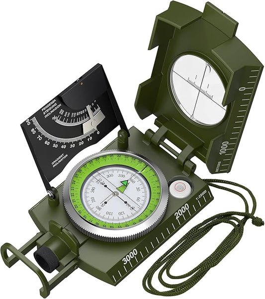 Professional Compass - Hiking Compass with Sighting Clinometer
