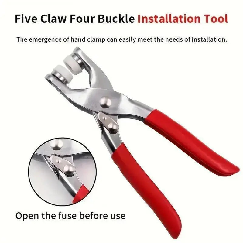 100 Sets Metal Snap Buttons with Fastener Pliers Tool Ki